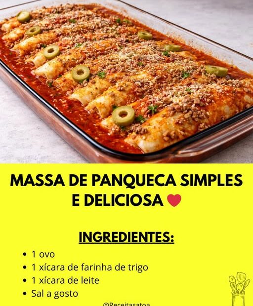 Massa de panqueca simples e deliciosa, eu sempre faço aqui em casa