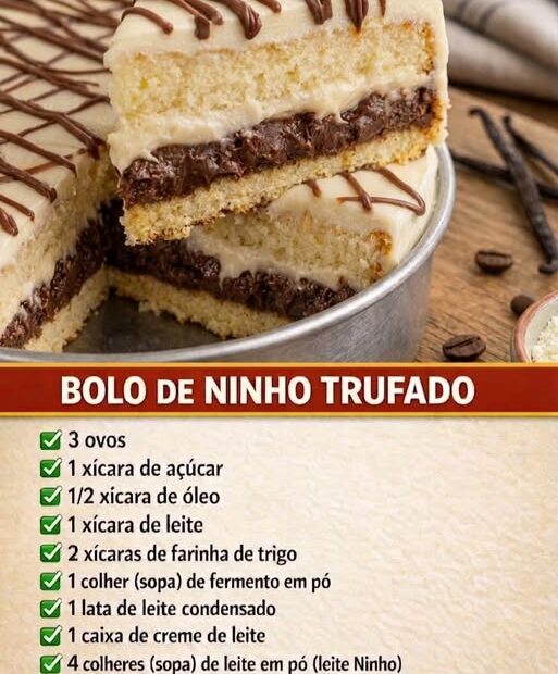 Bolo De Ninho Trufado, perfeito para aniversários e para vender