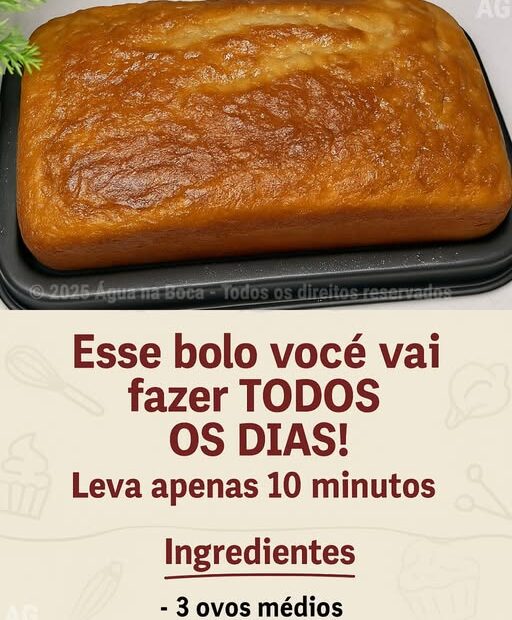 Esse bolo você vai fazer TODOS OS DIAS! Leva apenas 10 minutos