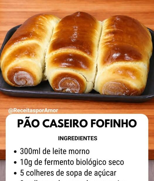 Pão Caseiro Super Fofinho — Cresce Muito e Desfia!