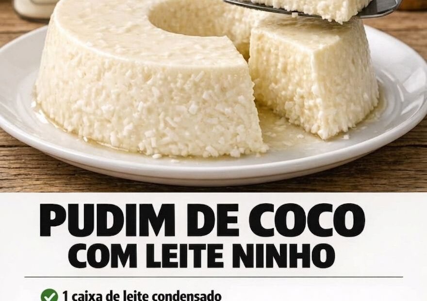 Pudim De Coco Com Leite Ninho, receita fácil e rápida com poucos ingredientes