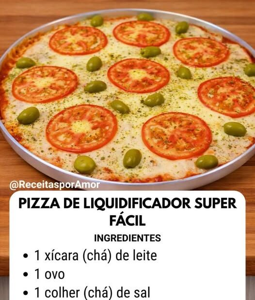 Pizza de Liquidificador Super Fácil