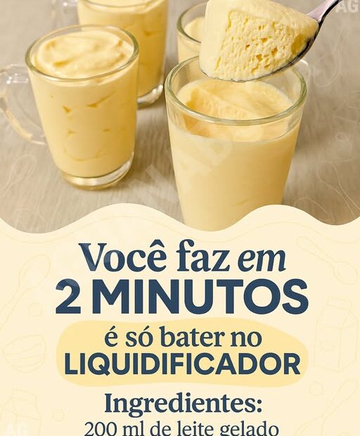 Você faz em 2 MINUTOS é só bater no LIQUIDIFICADOR