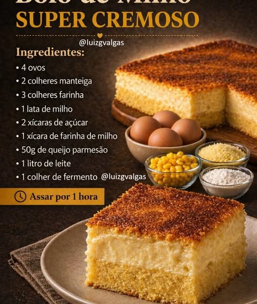 Bolo de Milho SUPER CREMOSO!