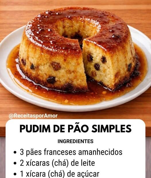 Pudim de Pão Simples — Econômico, Cremoso e Delicioso!