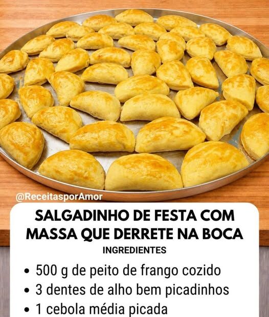 Salgadinho de Festa com Massa que Derrete na Boca