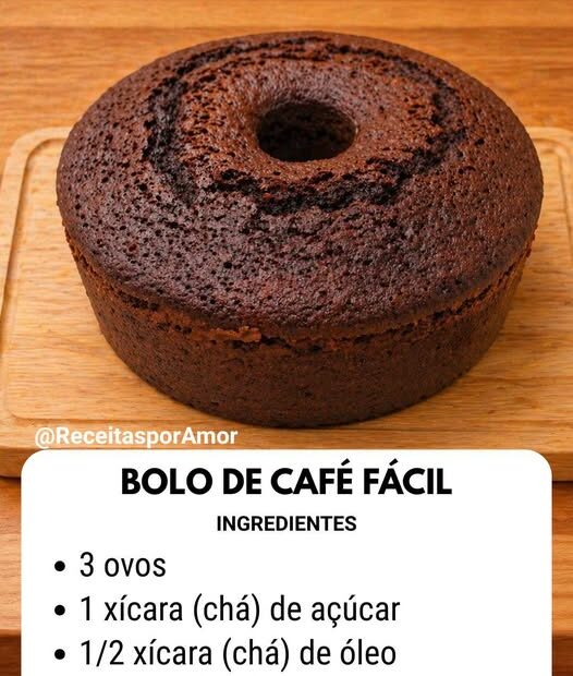 BOLO DE CAFÉ SOLÚVEL (FOFINHO E AROMÁTICO)