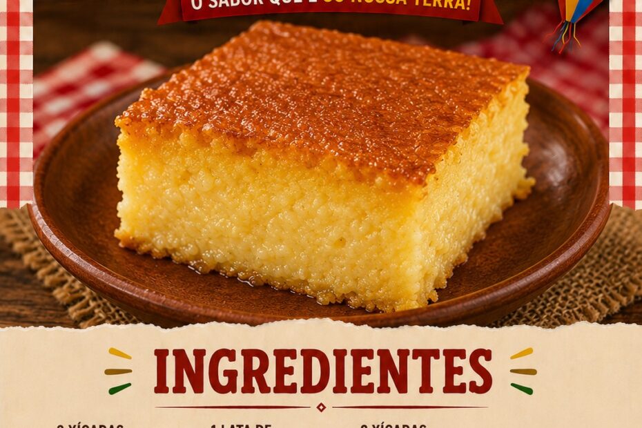 BOLO DE FUBÁ CREMOSO