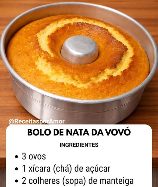 BOLO DE NATA SUPER FOFINHO (RECEITA CASEIRA)