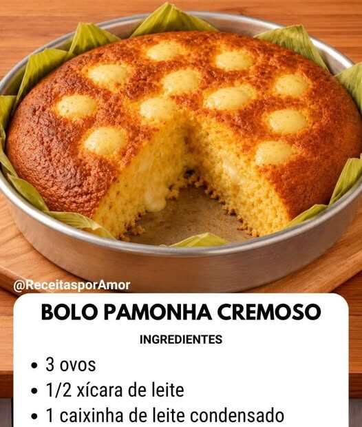 BOLO PAMONHA CREMOSO BOLO PAMONHA CREMOSO