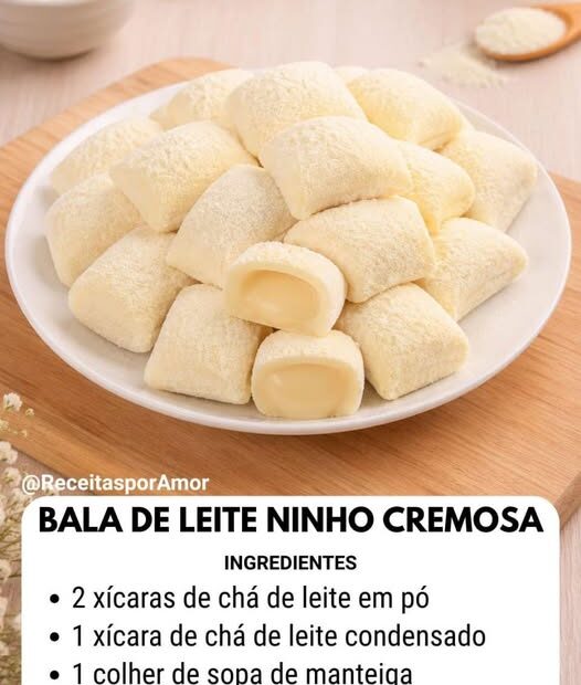 Bala de Leite Ninho Super Cremosa