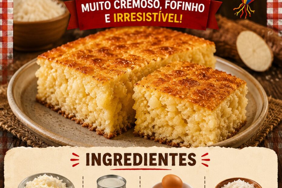 Bolo de Macaxeira (Aipim)