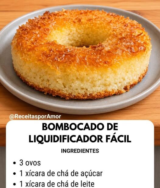 Bombocado de Liquidificador Fácil