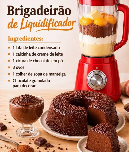Brigadeirão Cremoso de Liquidificador
