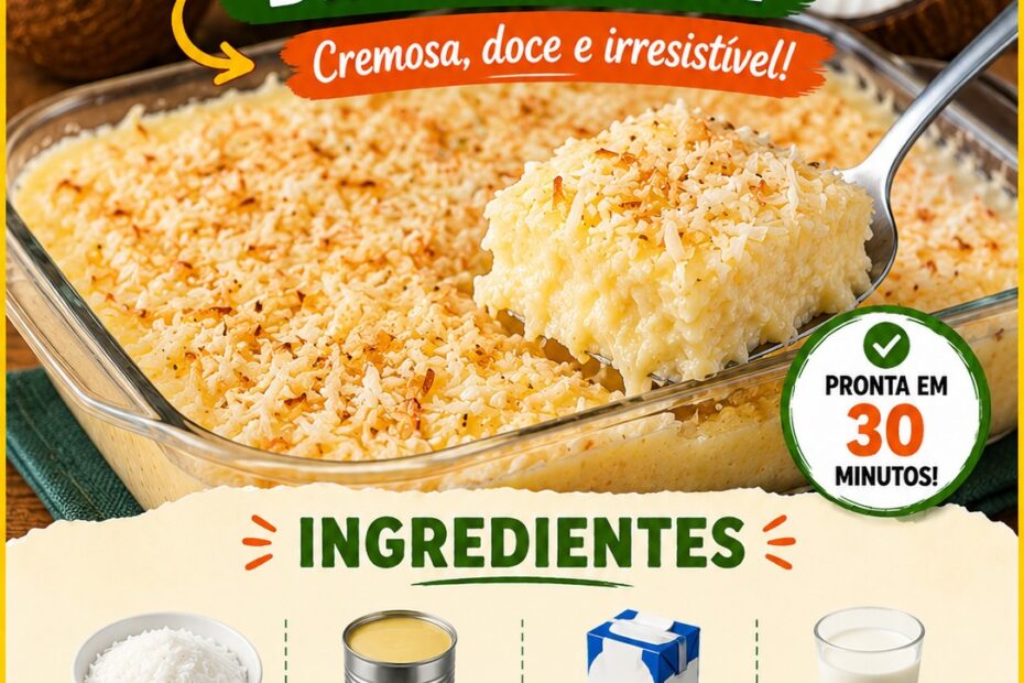 Cocada Cremosa de Travessa Cocada Cremosa de Travessa