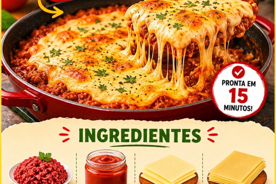 Lasanha de Frigideira Lasanha de Frigideira