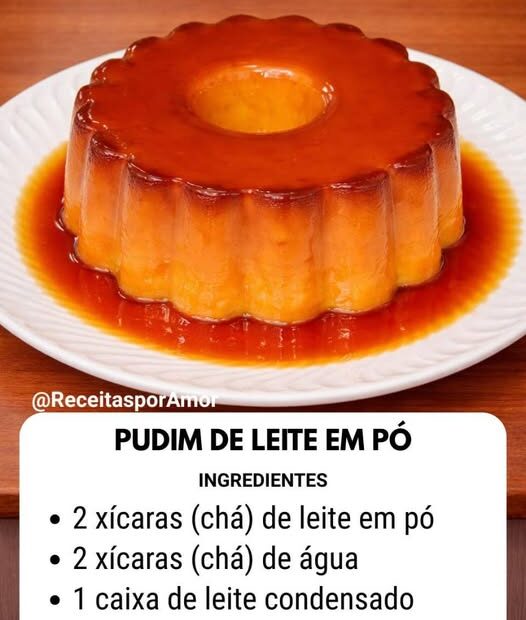 PUDIM DE LEITE EM PÓ (SEM FORNO E SUPER CREMOSO)