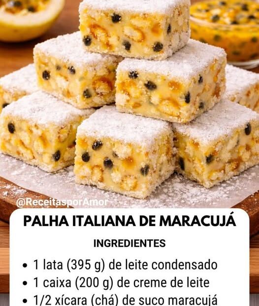 Palha Italiana de Maracujá (Cremosa e Irresistível)