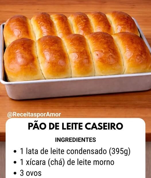 Pão Caseiro de Leite Condensado (Fofinho e Delicioso)