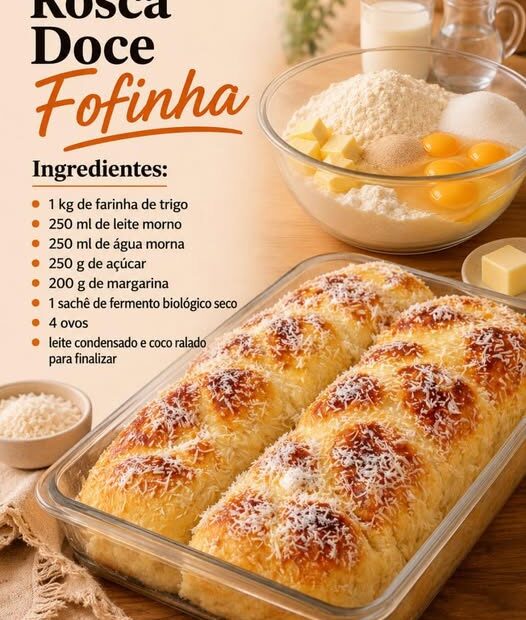Rosca Doce Fofinha, muito fácil de fazer