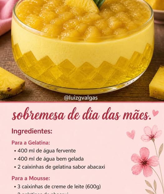 Sobremesa de dia das mães, ótima receita para esse dia especial
