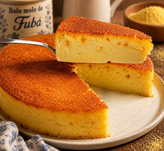 Bolo Mole de Fubá: Receita Cremosa e Fácil que Derrete na Boca