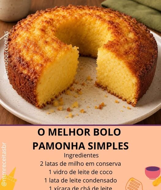 Como Fazer um Bolo Pamonha Simples Como Fazer um Bolo Pamonha Simples