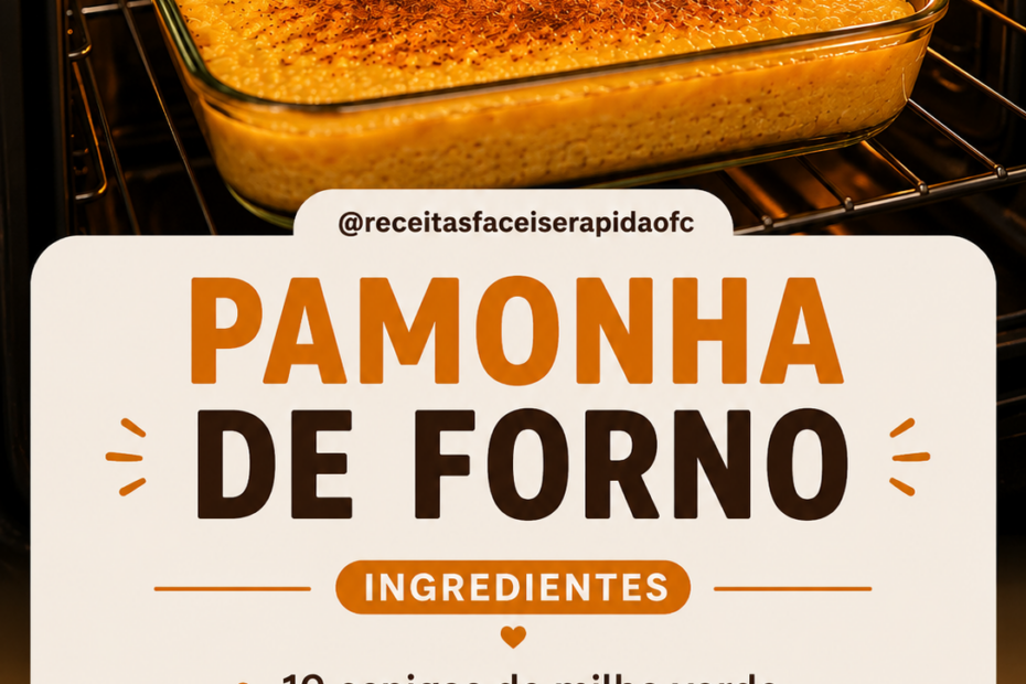 Pamonha de Forno: Receita Cremosa, Fácil e Perfeita para o São João