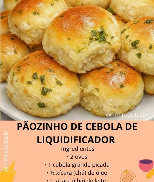 Pãozinho de Cebola de Liquidificador
