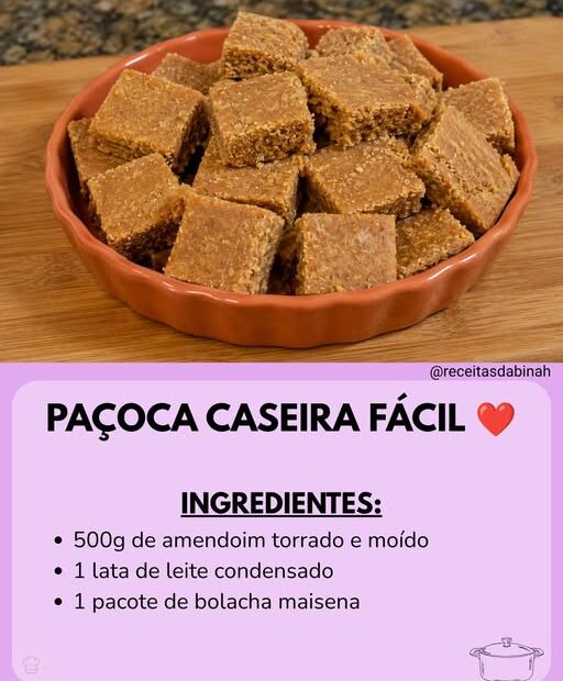 Paçoca caseira fácil Paçoca caseira fácil