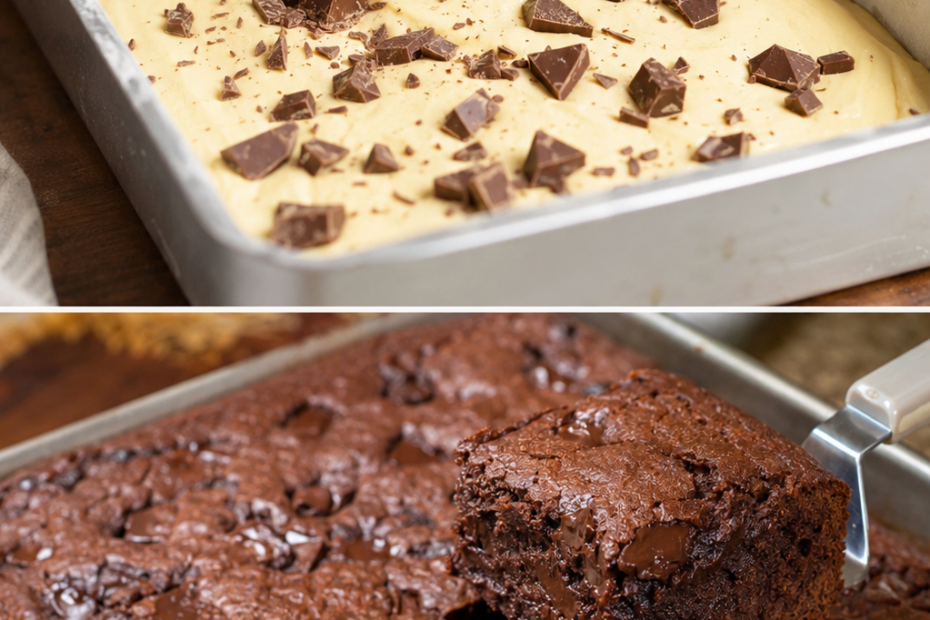 Bolo Brownie de Chocolate, eu sempre faço aqui em casa