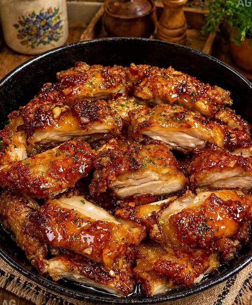 Frango Crocante com Mel e Alho que Fica VICIANTE