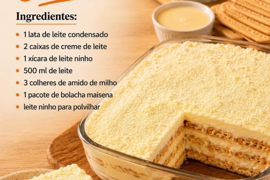 Pavê de Leite Ninho Cremoso, é a melhor sobremesa que já fiz
