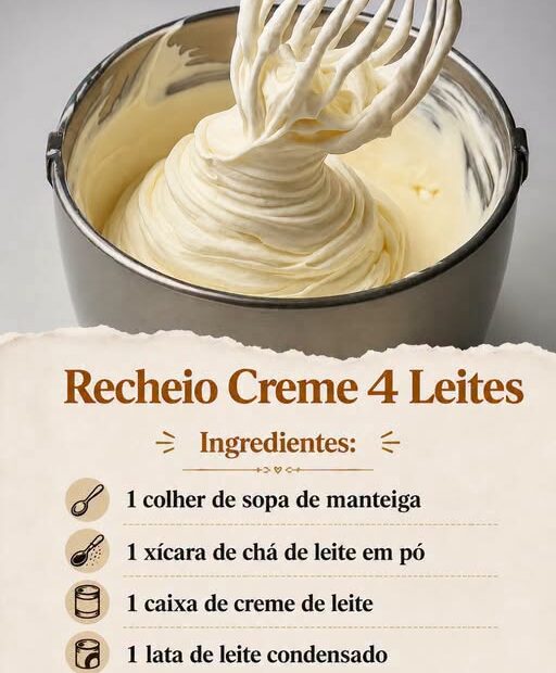 Recheio Creme 4 Leites