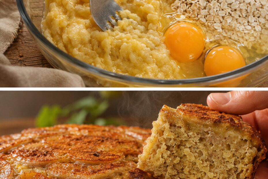 Bolo de Banana com Aveia de 3 Ingredientes: Receita Fácil, Macia e Sem Farinha Bolo de Banana com Aveia de 3 Ingredientes: Receita Fácil, Macia e Sem Farinha