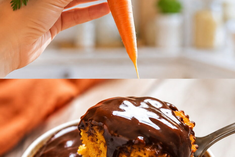 Bolo de Cenoura de Caneca com Calda de Chocolate: Receita Fácil e Rápida