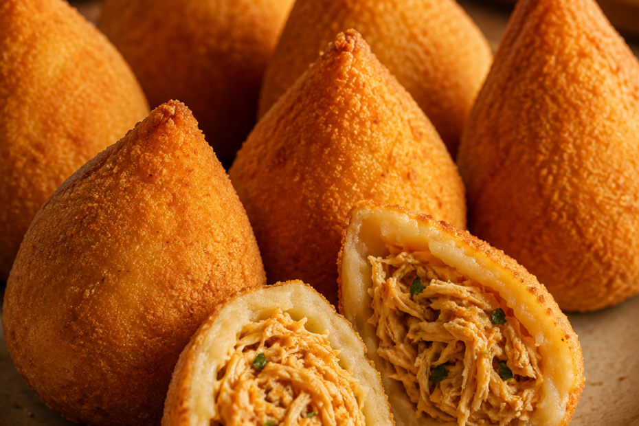Coxinha de Frango Fácil, Crocante por Fora e Cremosa por Dentro