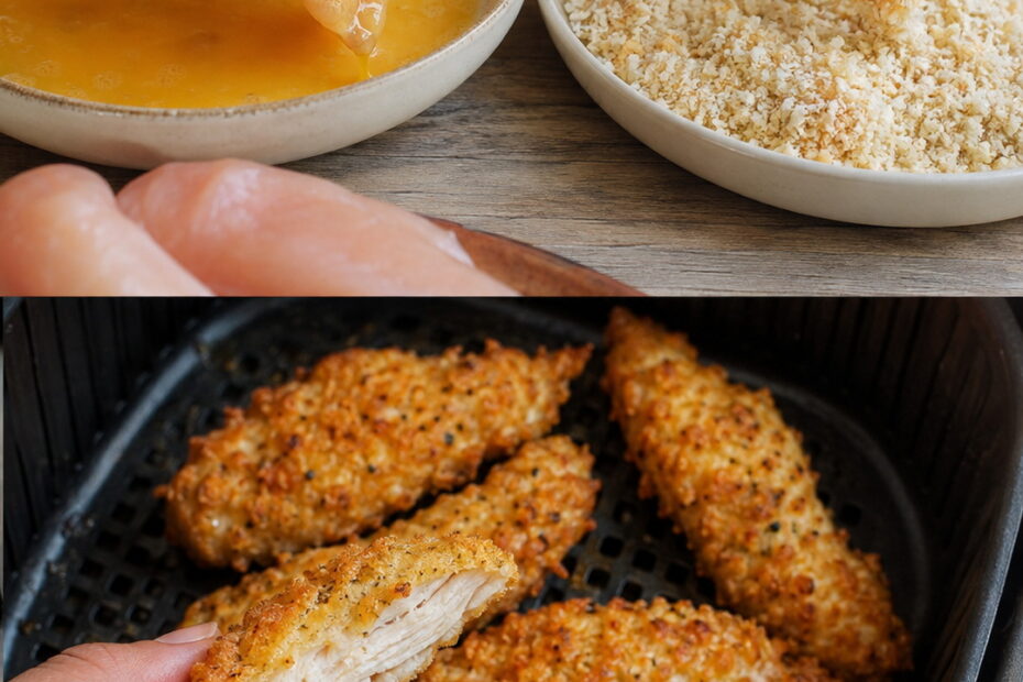 Frango Crocante com Parmesão na Air Fryer: Receita Fácil com 4 Ingredientes