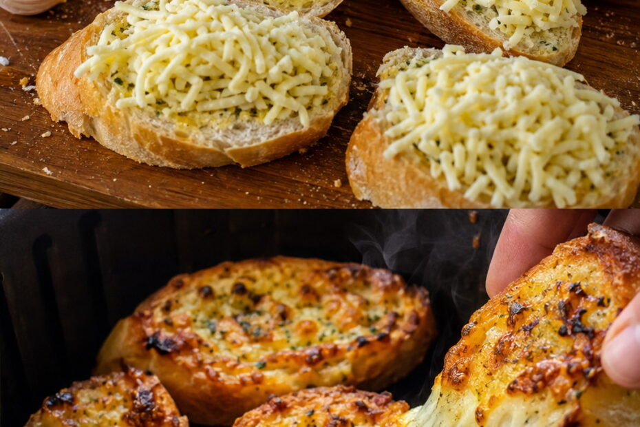 Pão de Alho com Queijo na Air Fryer: Receita Fácil e Cremosa com 4 Ingredientes Pão de Alho com Queijo na Air Fryer: Receita Fácil e Cremosa com 4 Ingredientes