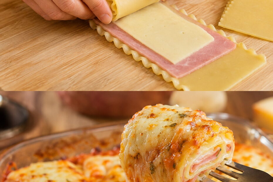 Rolinho de Lasanha com Presunto e Queijo: Receita Fácil e Gratinada
