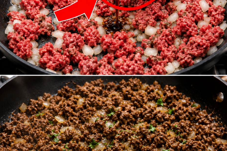 Uma pequena quantidade desse ingrediente muda completamente o sabor da carne moída!
