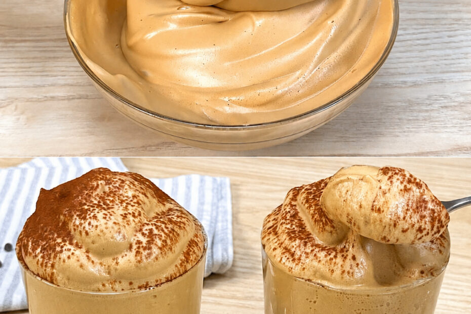 Creme aerado de café sem creme de leite e com apenas 3 ingredientes