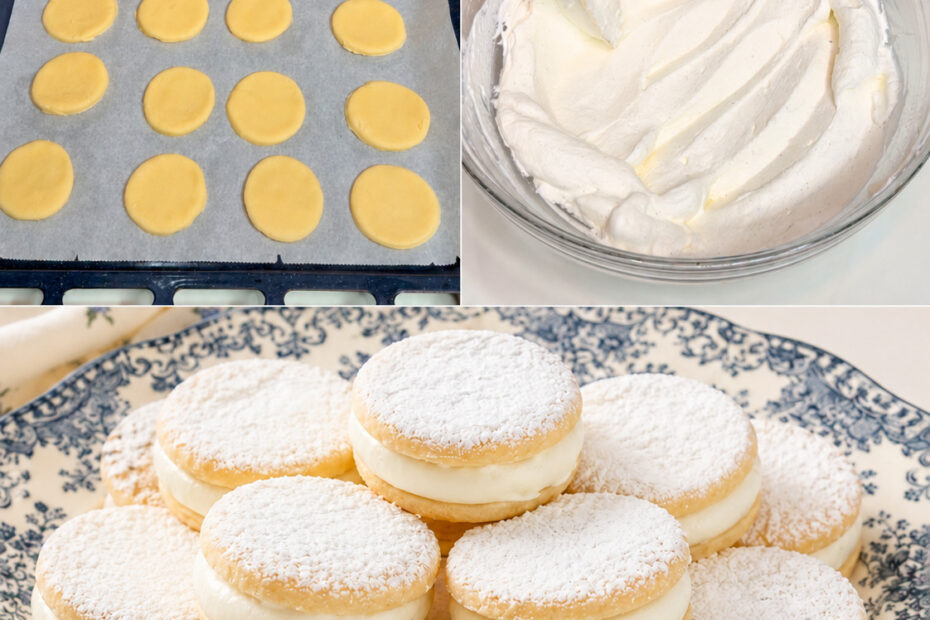 Biscoitos macios recheados com creme paraíso