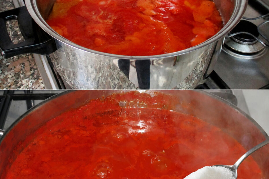 Molho de tomate caseiro com sabor de restaurante