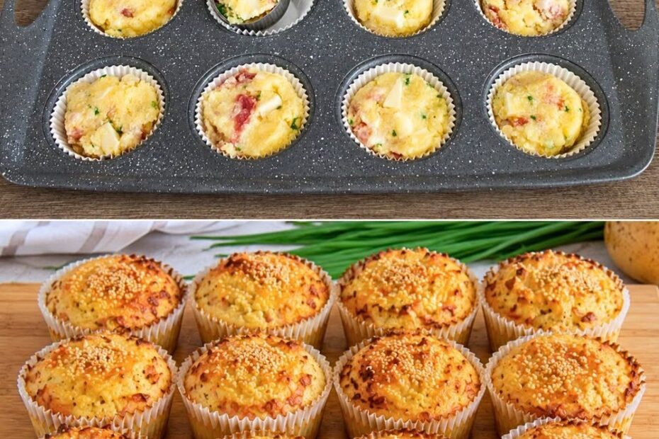 Batata, queijo e bacon em porções fáceis de servir Batata, queijo e bacon em porções fáceis de servir