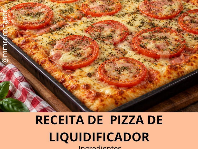 Pizza de liquidificador: massa prática que não precisa sovar Pizza de liquidificador: massa prática que não precisa sovar