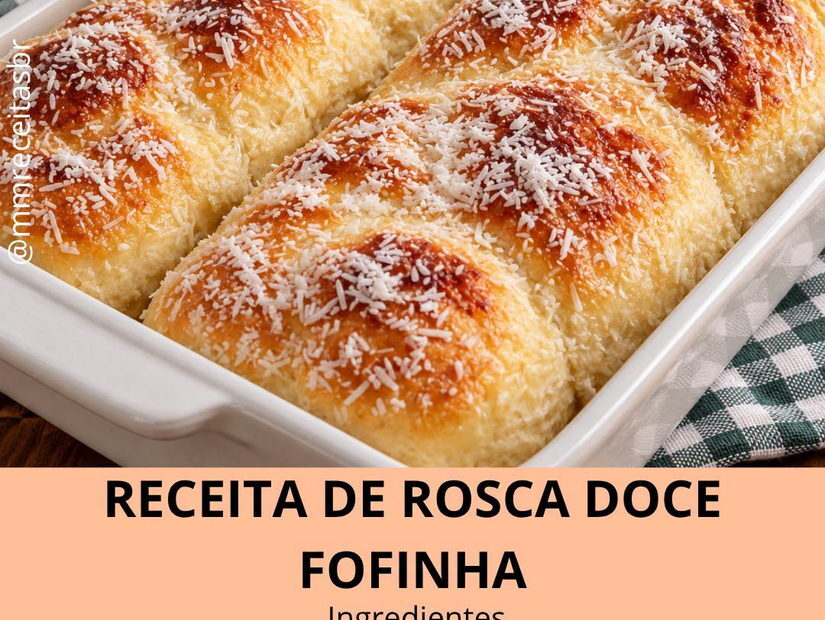 Rosca doce fofinha: massa macia para o café
