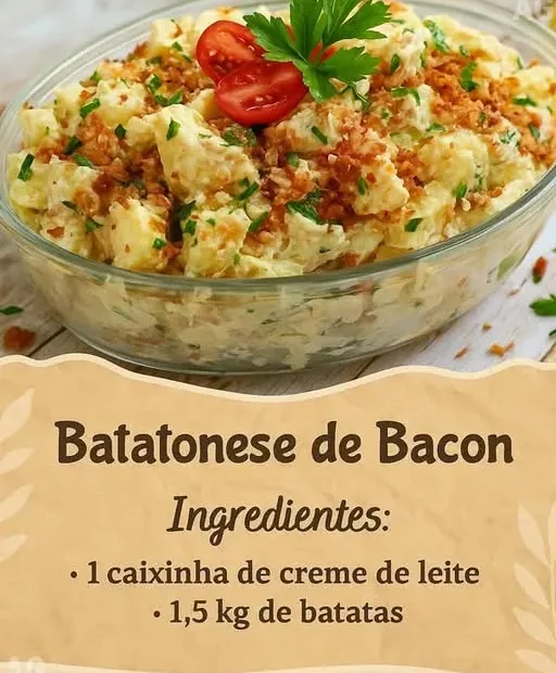 Batatonese de Bacon Cremosa para Churrasco Batatonese de Bacon Cremosa para Churrasco