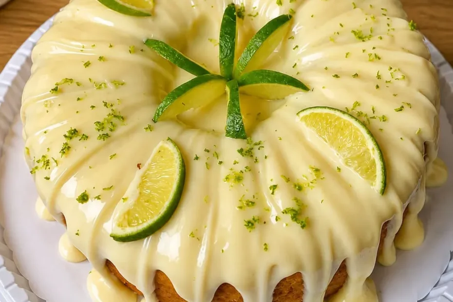 Bolo de Limão com Cobertura Cremosa
