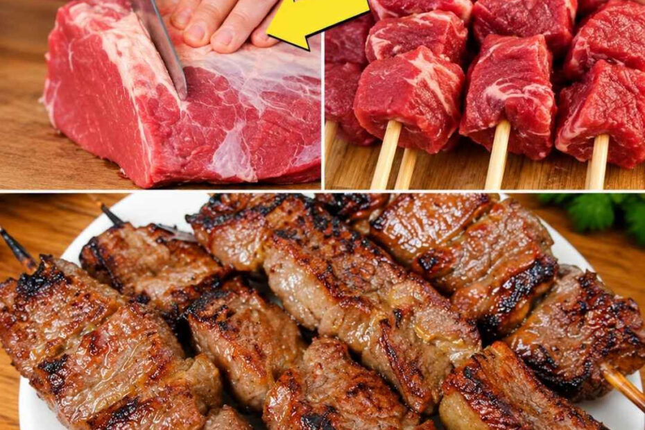Espetinho de carne macio: receita e 7 dicas de preparo Espetinho de carne macio: receita e 7 dicas de preparo